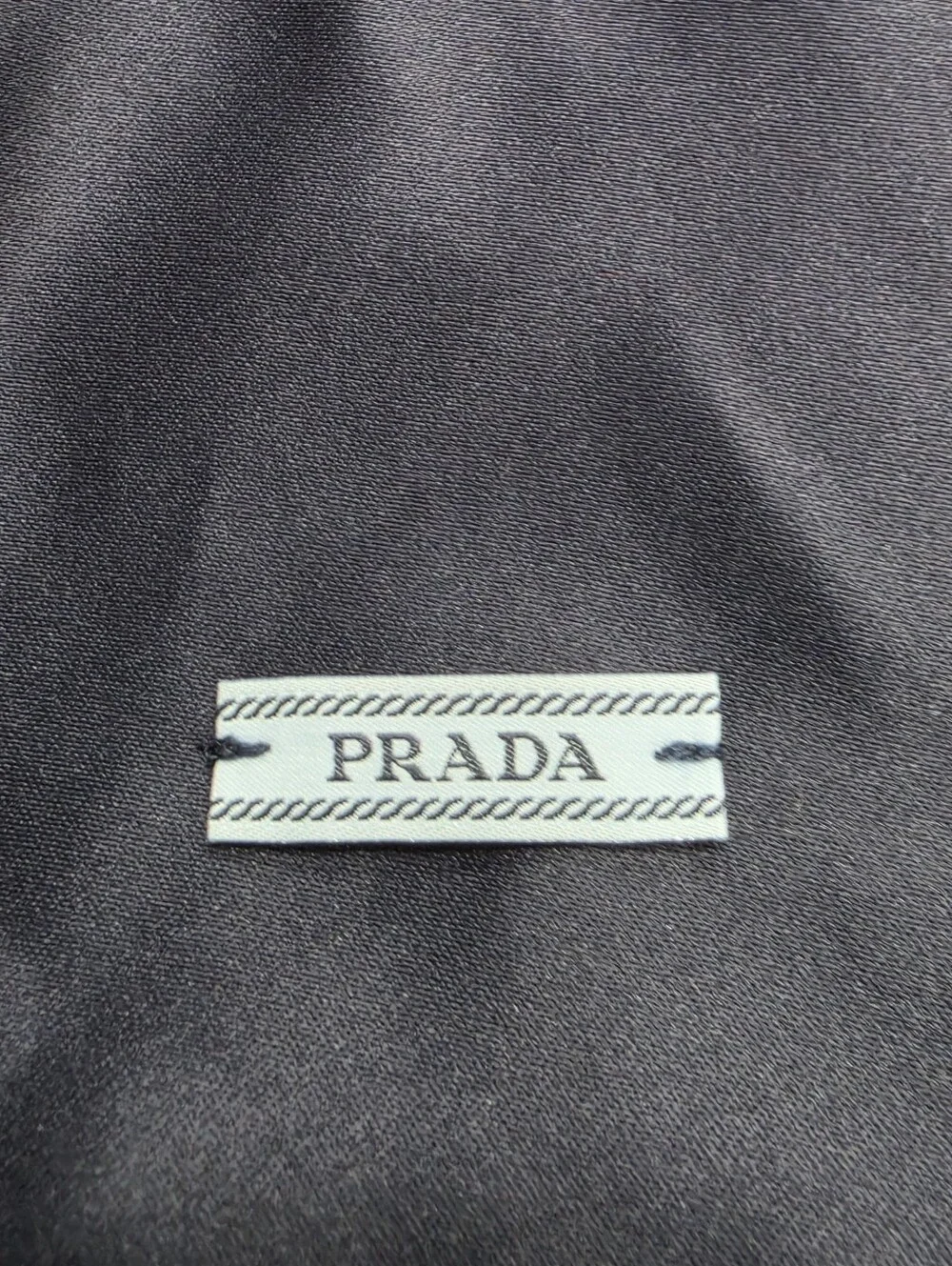 Prada Set of 2 Navy/Black Drawstring Shoe Dust Bags Storage Sleeves